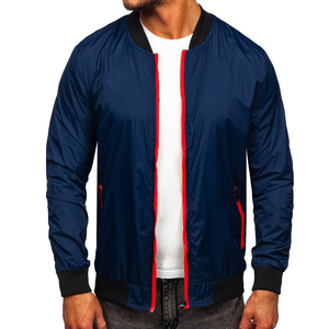Custom Made Latest Style <b>Slim</b> <b>Fit</b> Lightweight Canvas Stand Collar Front Logo Men Bomber <b>Jacket</b> Oversized Casual Waterproof - Product Image 4