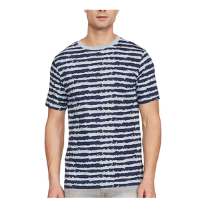 Vente en gros de t-shirts pour hommes à col en V, en satin 100% coton, imprimés, de haute qualité, nouvelle conception, grande taille, pour l'été - Product Image 5