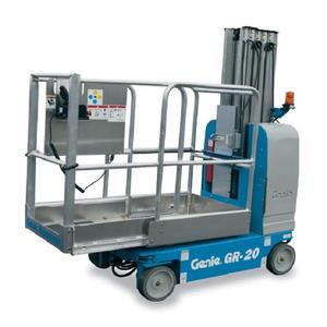Plataforma de Trabajo Genie GR-20 con Componente Central de Motor, Altura de Trabajo de 8020 mm, Capacidad de Carga de 159 kg, 1 Año de Garantía, Peso de 300 kg - Product Image 1