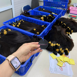 2025 Venta caliente 100% Cutícula virgen Cutícula completa Extensiones de cabello de bebé Calidad Premium Cabello humano vietnamita para niñas - Product Image 1