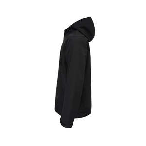 Veste coupe-vent en toile souple imperméable pour hommes Survêtement d'entraînement d'hiver à capuche pour sport décontracté Traitement OEM enduit - Product Image 4