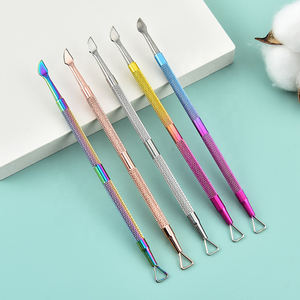 Stainless Steel Metal Nail Pusher Nail Art <b>Tools</b> Dead Skin Pushers Professional Metal Nail <b>Cuticle</b> Pusher Private Label - Product Image 4