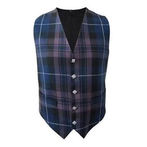 Chaleco de Tartán para Hombre de Diseño Personalizado y Alta Calidad, Ropa Escocesa, Logotipo Bordado Personalizado, Chalecos de Tartán para Hombre en Venta - Product Image 1