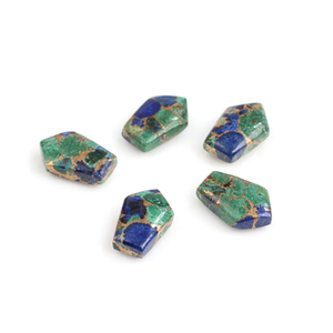 Piedra Preciosa Suelta de Cuarzo Natural Azurita Azul Verde de 7x15mm, Hecha a Mano, de la Mejor Calidad, para la Fabricación de Joyería de Cobre al por Mayor - Product Image 1