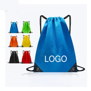 กระเป๋าโพลีเอสเตอร์แบบกำหนดเองพิมพ์ลายโลโก้กันน้ำนำกลับมาใช้ใหม่ได้