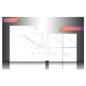 Gran Venta de azulejos de porcelana con acabado brillante esmaltado de lujo, textura sólida, pisos de pared Interior, azulejos pulidos, diseño moderno - Product Image 5