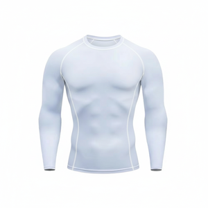 Haut de sport unisexe à manches courtes de compression thermique respirant pour le surf et la gym - Product Image 1