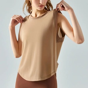 Wholesale Custom Women's Sleeveless Jersey Fabric <b>Tank</b> <b>Top</b> Sublimated Running Gear with Front Logo Position - Product Image 1