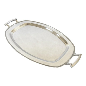 Bandeja de servicio de comida de latón puro de calidad superior Ideal para artículos de hotel Mesa de boda y comedor disponible a precio competitivo - Product Image 1