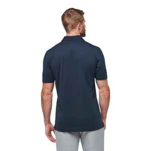เสื้อกอล์ฟผู้ชายผ้าฝ้ายคุณภาพสูงแบบขายส่ง พิมพ์ลายตามสั่ง ป้องกันรอยยับ มีกระเป๋าเสื้อ แขนสั้น - Product Image 5