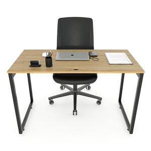 Mesa de Comedor Estilo Industrial de 120x60cm con Estructura de Acero Resistente, Sistema Slean HCSL004, Patas de Silla de Acrílico - Product Image 6