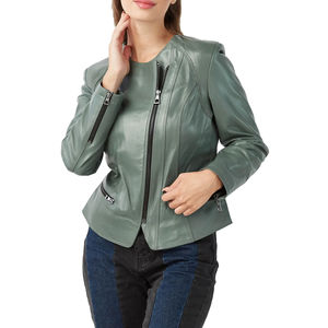 Veste en cuir pour femme de haute qualité, respirante, sur mesure, veste en cuir solide pour femme, vestes en cuir de haute qualité - Product Image 5