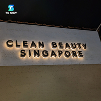 Letras de Canal con Retroiluminación LED de Alta Calidad para Uso Comercial Seguro en Exteriores, Letrero Luminoso con Nombre de Empresa para Fachada de Tienda