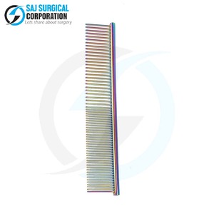 Peine de peluquero de edición limitada de venta superior acero inoxidable pulido a mano con artículo de colector de número de serie para profesionales - Product Image 1