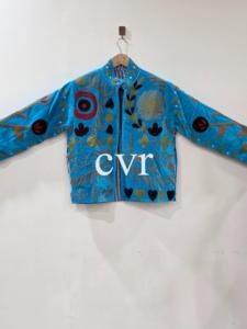 Handmade Velvet Suzani Eco-Friendly Embroidered Women's Luxury <b>Coat</b> Uzbek Suzani Velvet Winter Boho for Party Wea - Product Image 2