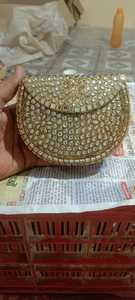 Nouveauté Sac en métal argenté mosaïque Femme Pochette unique Perle Plaqué or Luxe Charme Pochette Femme Mariage Design créatif - Product Image 3