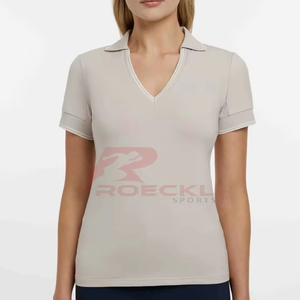 Venta al por mayor top de montar de las mujeres paneles de malla transpirable de primera calidad tela elástica que absorbe la humedad elegante diseño delgado ecuestre - Product Image 1