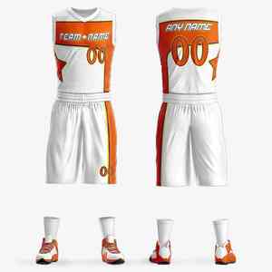 2025 maillots de basket-ball athlétiques de performance en maille pour hommes réversibles personnalisés ensemble en vrac de mêlée de sport uniformes d'équipe de sublimation - Product Image 1