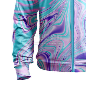 ชุดวอร์มออกกำลังกายสำหรับผู้ชายชุดออกกำลังกายเล่นยิมของผู้ชายเสื้อมีฮู้ดคอปกแบบซับลิเมชันต่ำ - Product Image 6