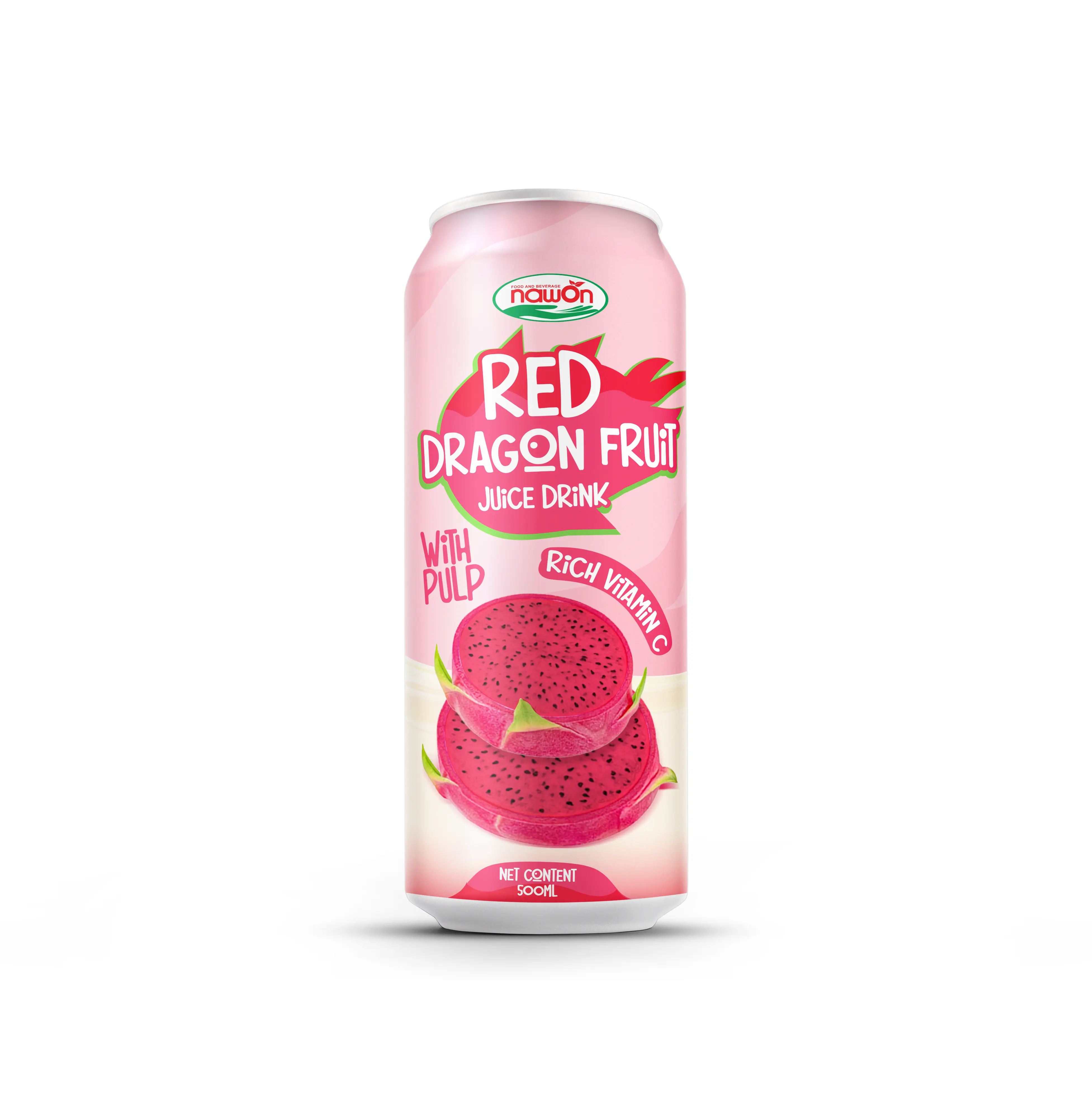 Sampel gratis minuman lembut 500ml jus buah naga merah dari buah Vietnam segar OEM/ODM Label minuman pribadi produsen