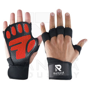 Almohadilla de Palma antideslizante de agarre de gimnasio de neopreno ajustable Unisex para levantamiento de pesas y entrenamiento de fuerza WOD Fitness Safety WOD Grips - Product Image 1