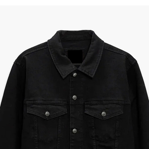 Vestes en jean slim fit pour hommes et femmes, décontractées, vintage, déchirées, bleues, noires, grises, légères, tendance, confortables, tenue streetwear - Product Image 4