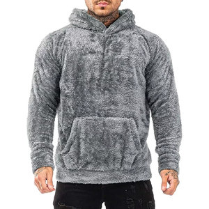 Pedidos a granel de sudaderas Sherpa de felpa con bolsillos de canguro, perfectas para minoristas que buscan ropa acogedora - Product Image 6