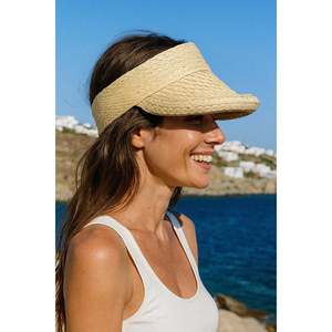 Sombrero de Paja Original Beige con Visera Plegable, Apto para Uso Diario y de Playa HSR2113 - beige2113 - Product Image 3