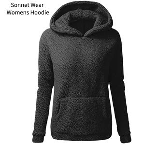 Sweatshirts à capuche pour femmes, en polaire surdimensionné, avec poche, coupe ample, décontracté - Product Image 6