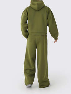 Nouveauté Survêtements pour hommes de haute qualité en tissu tricoté polyester/coton à fermeture éclair, séchage rapide, logo brodé personnalisé, automne chaud - Product Image 3