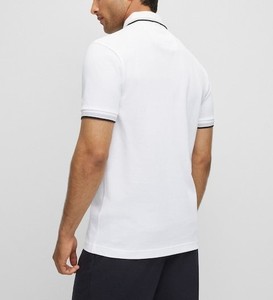 Vente en gros de vêtements de fitness nouveau design polos avec logo personnalisé polyester couleur unie polo décontracté à manches courtes - Product Image 3