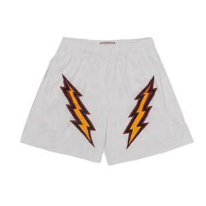 Shorts de sport en maille de haute qualité grande taille pour hommes logo personnalisé respirant Shorts de course de sport à transfert de chaleur prix raisonnable - Product Image 4