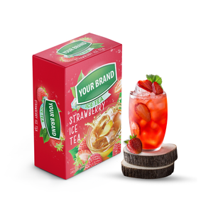 Hot Selling Products 2025 Strawberry Flavored Instant <b>Drink</b> Powder Sweet Flavor Tea Food Beverage Tea Bag Box - Product Image 5