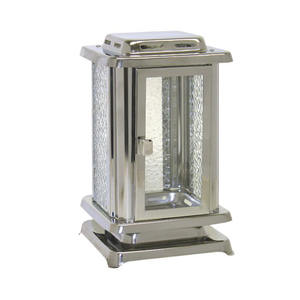 Nouveau bougeoir en acier inoxydable de haute qualité lanterne couleur argent décoration de la maison Design classique décoration de table de mariage - Product Image 2