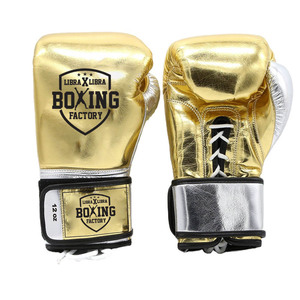 ถุงมือ MMA แบบมีรูเจาะโลโก้หนังวัวคุณภาพระดับพรีเมียมออกแบบและสีตามสั่ง - Product Image 1