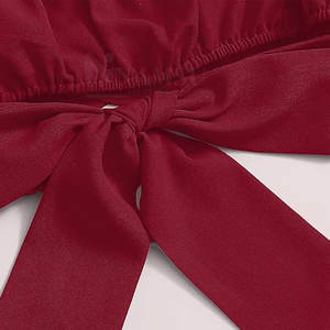 La mejor Camiseta corta comprimida de lona informal personalizada de alta calidad, camiseta de verano de gran tamaño para mujer - Product Image 5