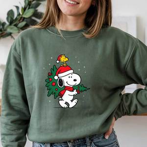 Breathable Autumn Knitted Christmas Sweatshirts Wholesale Custom Logo Crewneck for Men Women and Family - Product Image 5