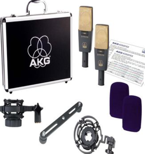 AKG Pro Audio C414 XLII Premium Stereo Vocal Condensador Micrófono Montaje Calidad Herramientas de mano - Product Image 1