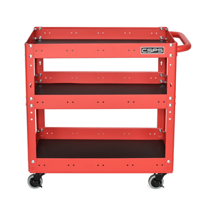 Vente en gros d'armoire de rangement pour outils roulants à 3 niveaux chariot à outils avec rouleau pour garage mécanique d'entrepôt supporté OEM & ODM - Product Image 3