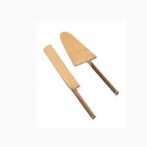 Juego de 2 herramientas de Pastel de Bodas de acero inoxidable, cuchillo para tallar y cortador de servidor de pastel de plata de cocina - Product Image 3
