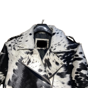 Vestes pour femmes en cuir véritable moderne avec perles et toile imperméable et respirant coupe confortable pour les voyages décontractés quotidiens - Product Image 3