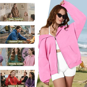 Custom Acid Wash Zipper Hoodies <b>Men</b> Streetwear Oversized <b>Zip</b> <b>Up</b> Hooded Sweatshirts Premium Cotton OEM Wholesale Order - Product Image 4