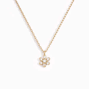 Pendentif et breloque en argent 925 avec moissanite taille brillant rond, forme de fleur fantaisie - Product Image 4