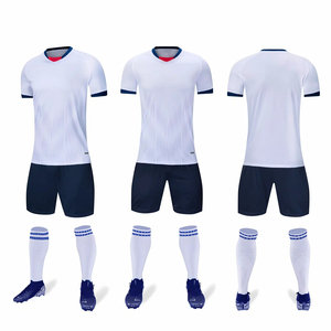 Wholesale Custom Adult Soccer Uniform Set Breathable Fashionable Football Wear Name Printing Heat-Transfer Printing High Quality - Product Image 3