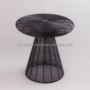 Wire Mesh <b>Black</b> Side <b>Table</b> - Product Image 2