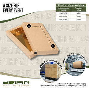 Made in Italy <b>Luxury</b> Disposable Rectangular Cardboard Customizable Pralines <b>Box</b> <b>Chocolate</b> <b>Box</b> Patisserie <b>Box</b> - Product Image 4