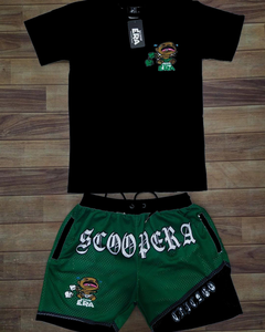 Nouveauté en gros, vêtements de sport d'été respirants 100% coton, ensembles de jogging à manches courtes pour hommes - Product Image 3