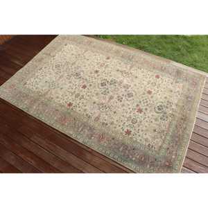 Turkish Vintage Rug 4x7.2 ft (122x220 cm), <b>Brown</b> <b>Wool</b> Rug - Product Image 2