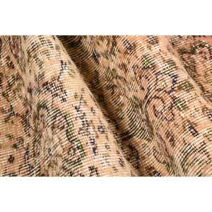 Vintage Rug, 1.8x3.2 ft Turkish Rug, <b>Brown</b> Green Ombr <b>Wool</b> Rug - Product Image 5