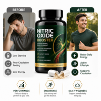Capsules de renforcement de l'oxyde nitrique, mélange d'arginine, de citrulline, de racine de betterave et de nitrate de spinache, pré-entraînement, endurance, marque privée